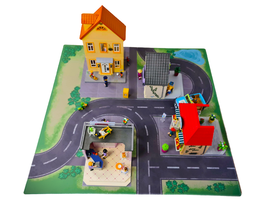 Spielmatte Stadt