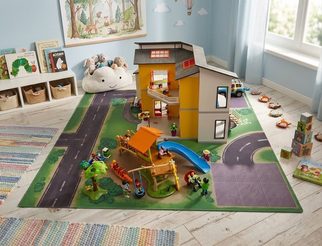 Spielmatte Wohnhaus