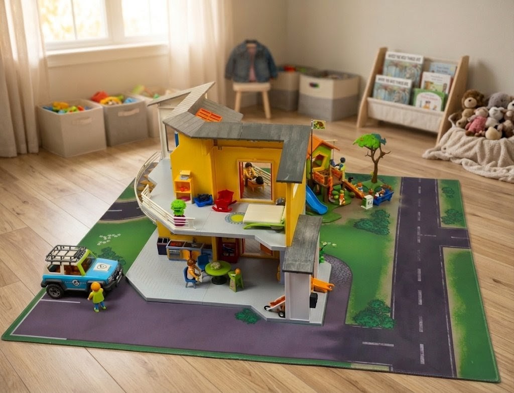 Spielmatte Wohnhaus